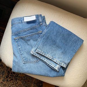 Redone Low Slung Crop Rigid Jeans Size 30